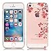 Price comparison product image iPod Touch 5/6 Case [with Free Tempered Glass Screen Protector],Mo-Beauty® Soft Silicone Rubber Super Ultra Thin Slim Perfect Fitted TPU Colorful Pattern Design Jelly Protective Back Case Cover Shell for Apple iPod Touch 5/6 (Plum blossom)
