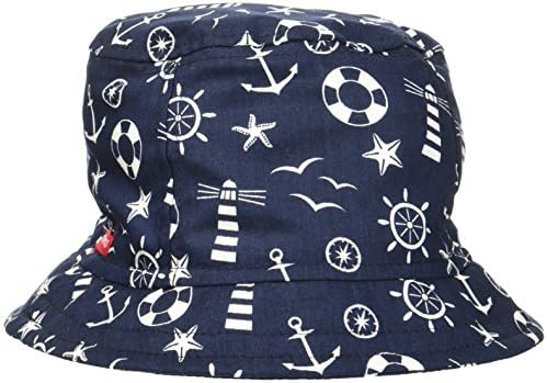 maximo Boy's Hut, Leuchtturm Hat, Mehrfarbig (Dunkelmarine-Weiss-Leuchtturm 77), XS