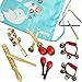 Produktbild kilofly Kids Mini Band Musical Instruments Rhythm Toys Value Pack [Set of 11]
