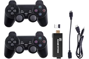 TENGLANG Console de Jeu Console de Jeu vidéo Console USB sans Fil Clé de Jeu Mini contrôleur USB rétro intégré 3500 Jeux Classiques Mini contrôleur rétro 8 Bits Sortie HDMI-Compatible Lecteur Double
