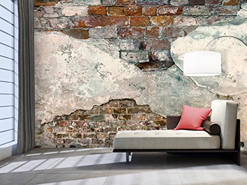 Vlies Fototapete 400×280 cm – 3 Farben zur Auswahl – Top Tapete Wandbilder XXL Wandbild Bild Fototapeten Tapeten Wandtapete Ziegel Ziegelstein f-A-0500-a-c - 3