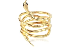 CHAOTEMAI Kette Damen Schlangenkette Schlangen Armreif Kette Silber Damen Kopfschmuck Schlangenarmband Halloween Schmuck Armreif Oberarm Herren Halskette,für Damen Herren Medusa Schminke Outfit