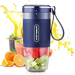 Godmorn Portable Blender, Smoothie Blender Portable, Petit mélangeur USB, mélangeur de Fruits, Rechargeable, sans BPA, 300ml pour Le Bureau de Voyage de Sports de Plein air à la Maison