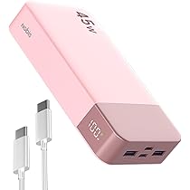 Nobis Batterie Externe 20000mAh Power Bank 45W Chargeur Externe Portable USB -C in & Out Charge Rapide, 4 Ports avec Affichage Numérique LED, Compatible avec MacBook, Phone 15 14 13 Pro S23 (Noir Nobis Batterie Externe 20000mAh Power Bank 45W Chargeur Externe Portable USB -C in & Out Charge Rapide, 4 Ports avec Affichage Numérique LED, Compatible avec MacBook, Phone 15 14 13 Pro S23 (Noir