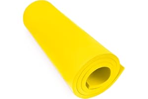 Yellow EVA Foam Sheets, Do²ping 10mm EVA Foam Roll, 39''x13.9'' with High Density 86kg/m3 for Cosplay Costume DIY Project (10mm Yellow)