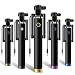 ECellStreet Compact Pocket Size Metal Selfie Stick Wired With Aux Cable Monopod For Gionee A1 (Color May Vary) RS.245.00