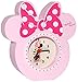 Produktbild Kinderwecker - " Disney Minnie Mouse " - aus stabilen Holz - für Kinder / großer analoger Wecker & Uhr - Alarm / Plastik - für Mädchen - Kinderuhr - Tischuhr analog - Holzwecker - Maus Playhouse - Mäuse