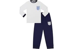 THE ENGLAND FOOTBALL ASSOCIATION Official England Football Team Boys Long Cotton Pyjama Set