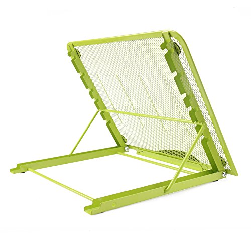 Laptopständer, belüftet, verstellbar, Metall Ineinander Notebook Standplatz, 24x19CM / 9.45×7.48Inch (grün) - 4