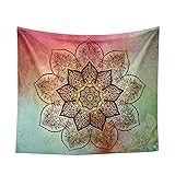 Tamaño:150*130cm Dosige Tapiz de Playa Impresa de Foulard,Tapiz de Bohemia,Toalla de Playa Mandala,Poliéster Tapiz,Tapiz de Pared Mantel Size 150 * 130cm (Rojo)