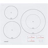 Cata Induction Hob INSB 6030 WH, 3 Zones, 59 cm, Touch Control, 9 Power Levels, Safety Lock, White Glass