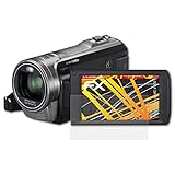 Extrem kratzfest - mit einer Bleistifthärte von bis zu 3H ist diese Displayschutzfolie sehr beständig gegen Kratzer - Antireflektierender, hochauflösender Displayschutz für Ihr Panasonic HC-V500