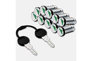 PRO-STYLING DESIGN FOR PERFECTION Zadi, 10 cilindri a incastro, per roulotte, camper, caravan, sistema STS, ZADI 10 x verde