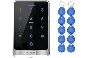 YAVIS IP68 im Freien wasserdichter RFID-Touch-Tastatur-regendichter Zugriffskontrollsystem WG26/34 125 kHz Kartenleser, passend für 8000 Benutzer+10 EM4100 Schlüsselanhänger X13