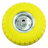 Marca nuevo carretilla sólida placa de rueda con llanta de acero resistente y eje de acero de 50 mm bearingsetainer pernos.