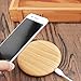 Produktbild Runde Holzmaserung Telefon Wireless Smart Charger Pad für Samsung iPhone X 8 Plus