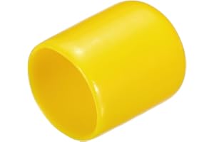 ‎QUARKZMAN QUARKZMAN 25 Stück Gummi-Endkappen 16mm ID Gummikappen, Runde Schutzkappen PVC Stopfen Abdeckkappen Lochstopfen Gleiter für Schrauben Gewindebolzen Drahtseile Rohr Möbelfüße, Gelb