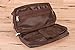 Genuine Leather Dopp Kit Shaving Accessory Toiletry Travel Wash Bag for Men (Vintage Brown)