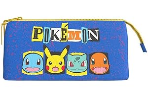 POKÉMON CYPBRANDS Estuche Escolar Triple Pokemon
