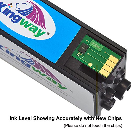 Kingway 973X Ink Cartridges for HP 973X Inks Cartridge L0S07AE Compatible with HP PageWide Pro 452dw 452dwt 452dn 477dw 477dwt 477dn 552dw 577dw 577z Black/Cyan/Magenta/Yellow 4 Pack