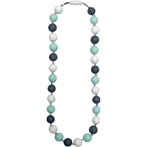 Set 5 Collane Sensoriali Da Masticare In Silicone Alimentare – Per Autismo, ADHD, Ansia – Morbide E Sicure (Arancione, Rosso, Verde, Viola, Blu)