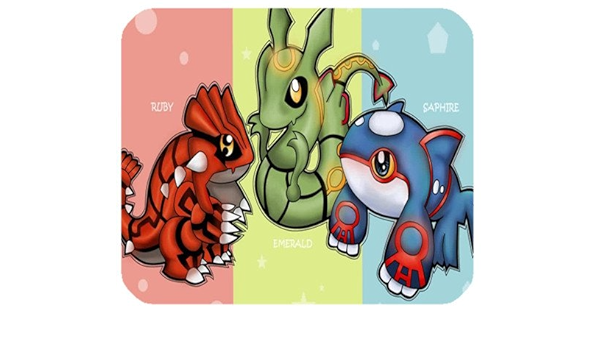 Office Mousepads Cute Rectangle Mouse Pad Pokemon Kyogre Rayquaza Wwwlk Mouse Pad Laptop Gaming Size 180mm 2mm Amazon Co Uk Computers Accessories