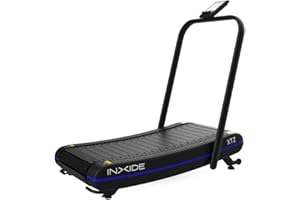 INXIDE Bodytone - Cinta de Correr Plegable Curva - con Pantalla LCD y Conectividad Apps - Cero Consumo - Energía Autogenerada - Velocidad Ilimitada - Modelo XTZ