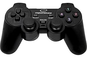 Esperanza Warrior Black – gamepad komputerowy – kontroler PC – PlayStation Design