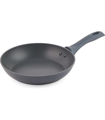Salter BW12258EU7 - Padella antiaderente, adatta a fornelli a induzione, senza PFOA, in alluminio forgiato, grande, cucina sana con poco o senza olio, morbido manico, Marino Collection, 24 cm