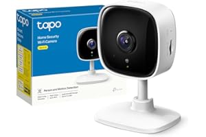 Tapo Telecamera Wi-Fi Interno C110, Videocamera Sorveglianza 2K(3MP), Visione Notturna, Audio Bidirezionale, Modalità Privacy, Notifiche in Tempo Reale del Sensore di Movimento