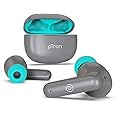 pTron Bassbuds Zen In-Ear TWS Earbuds with Quad ENC Mic, 50Hrs Playtime, Low Latency, Bluetooth 5.3 Wireless Headphones, Deep Bass,Touch Control,Type-C Fast Charging & IPX4 Water Resistant (Cool Grey)