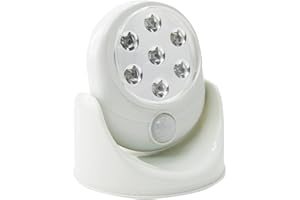 EASYLIFE LIFESTYLE SOLUTIONS Easylife 360° Motion Light and Spotlight, Battery-Operated Bright White Light with Motion Sensor for Indoors or Outdoors, Cordless Safety and Security Light, No Electricity Needed, H15.5cmxDia.12.5cm