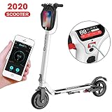 Trottinette Electrique adulte avec APP, Chargeur de téléphone USB, Écran LCD, Régulateur de vitesse fixe,Deux moteurs 350w,Ultra léger, Scooter électrique pliant en 3 secondes pour les adolescents