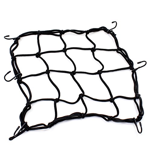 Psmgoods® Filet à bagages élastique résistant pour moto, quad ou vélo extensible jusqu'à 30 x 30 cm
