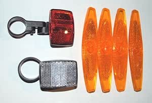 MORAT 12x Speichenreflektoren Für Fahrrad - Orange Reflexstreifen Für Nachtfahrten