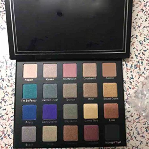 VWH 20 Farben Lidschatten Palette Makeup Eyeshadow Kosmetik Profi Augenpalette - 2