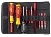 Produktbild Wiha 2872T10 Drehmoment-Schraubendreher TorqueVario-S Electric, gemischt variabel einstellbar in Tasche Slim Selection Set, 10-TLG. (2872 T10), rot/gelb