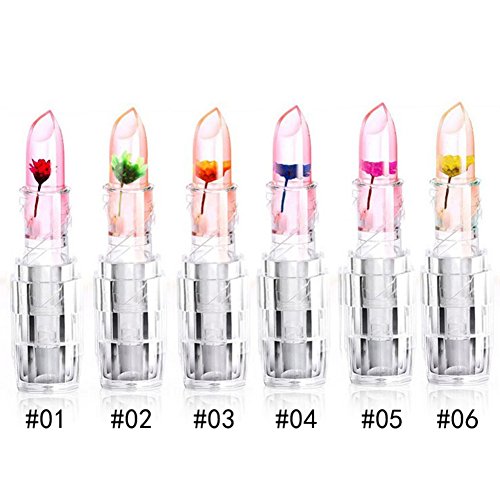 ROPALIA Farbe Ändern Magic Lipstick Blume Transparente Jelly Lipgloss - 2