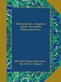 Image de Historiarum reliquiae; edidit Bertoldus Maurenbrecher