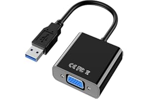 Aolirot Adaptador USB a VGA 1080P Full HD USB 3.0/2.0 Conversor de Video de Múltiples Pantallas para Windows 10/8.1/8/7/XP