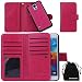 Produktbild S5 Case, DRUnKQUEEn TM Wallet PU Leather Flip Card Holder Clutch Purse, 2 in 1 Detachable Magnetic Back Cover for Samsung Galaxy S 5