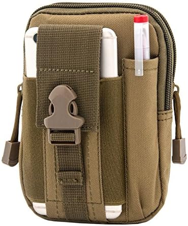 Bylove Tactical Molle Pouch EDC Utility Gadget Belt Waist Bag with Cell Phone Holster Holder for iPhone 6 Plus