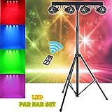 Steuerung über Rückwand, Handfernbedienung oder DMX