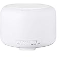 Smilee 500ml Premium, Essential Oil Diffuser, 5 In 1 Ultrasonic Aromatherapy Fragrant Oil Vaporizer Humidifier, Timer and Auto-Off Safety Switch, 7 LED Light Colors