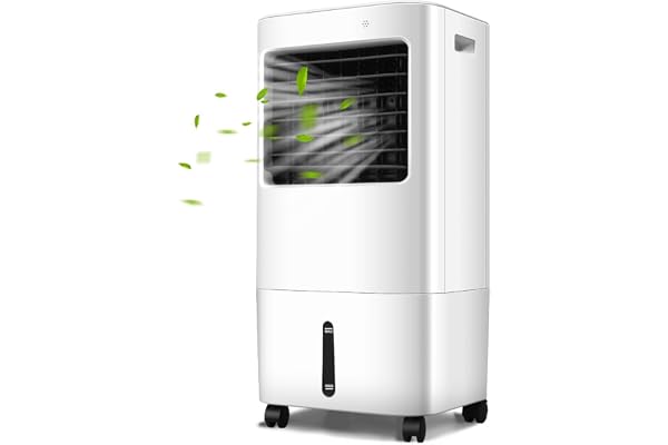 GOPLUS Rafraichisseur d’Air 4 en 1 avec Télécommande, Ventilateur Portable Mobile Sans Évacuation, Réservoir d’Eau 20L, 4 Vitesse, Refroidissement, Purification, Minuterie 7,5H, Silencieux, Chambre