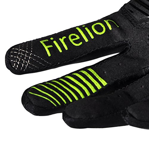 FIRELION Radsporthandschuhe Mountainbike Handschuhe f¨¹r Herren und Damen – Ideal gloves f¨¹r Road Race, Radsport, Reiten, Wandern, Bergsteigen, Camping und mehr Sports im Ferien MTB DH Downhill Off - 7