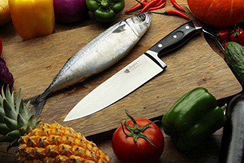 SWITYF VG-10 hochwertige japanische Stahl-Kochmesser, das 205mm lang und mit hohen Kohlenstoffgehalt ist. Das Damaskus-Muster ist wunderschön. DCK-RK - 7