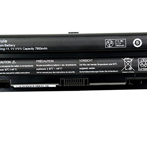 BLESYS – 7800mAh Dell 312-1123 J70W7 JWPHF R795X Ersatz-Laptop Akku passen Dell XPS 14 XPS 14 (L401X) XPS 15 XPS 15 (L501X) XPS 15 (L521X) XPS 17 XPS 17 (L701X) - 2