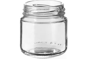 Avir 35 Barattoli in vetro per marmellate e omogeneizzati 106 ml con tappo