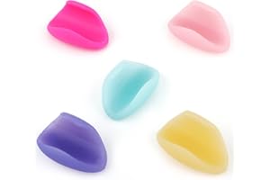 SAVITA 5pcs Flute Thumb Rest Cushion, Colorful Silicone Flute Finger Rest Comfortable Soft Flute Thumb Rest Set Flute Finger Cushion in 5 Colors